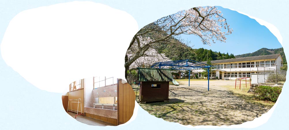 広々とした園庭と園舎