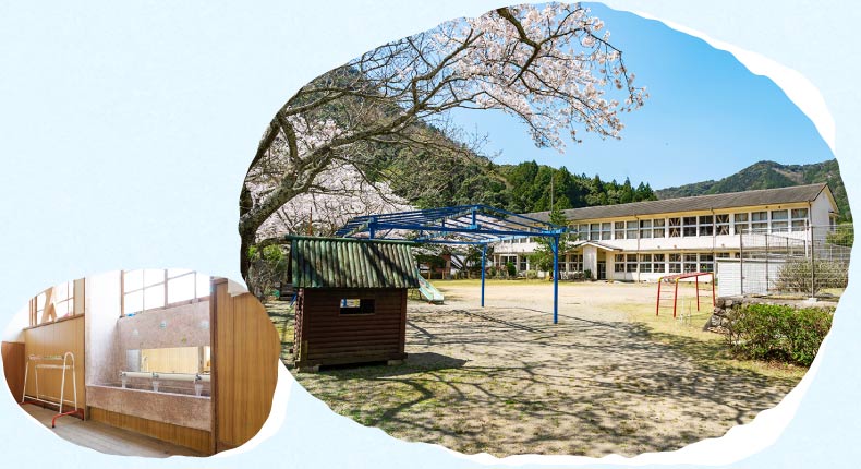 広々とした園庭と園舎