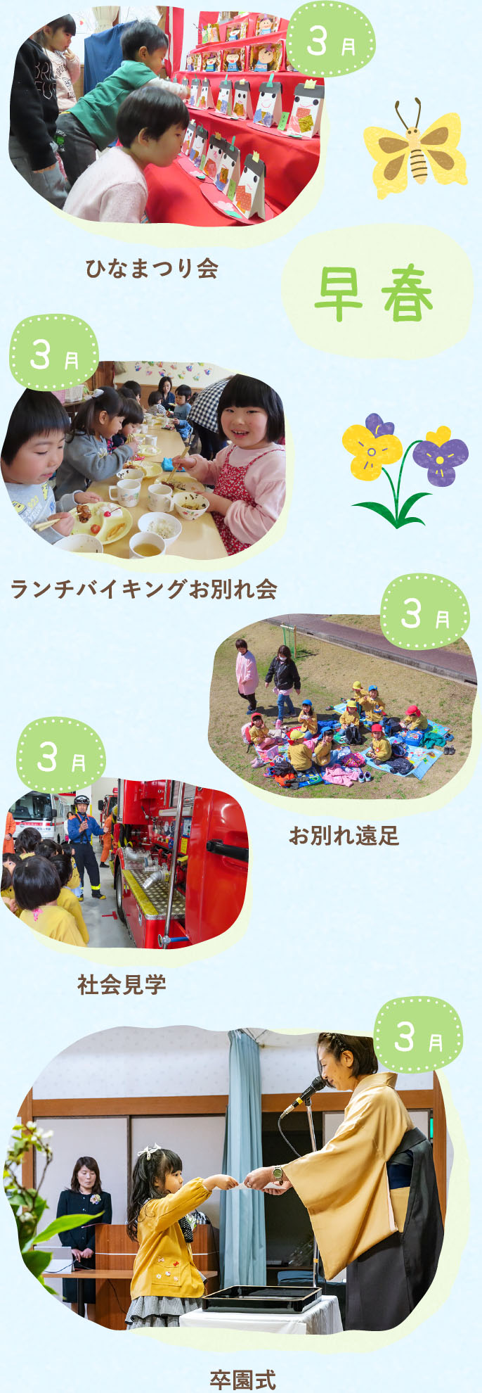 早春の行事の様子