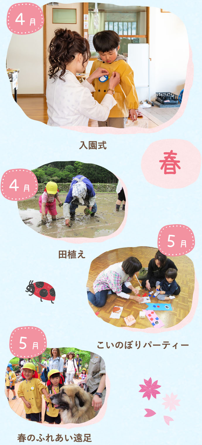 春の行事の様子